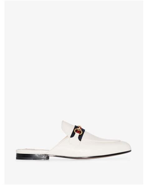 gucci white slippers with fruit|Gucci princetown striped slippers.